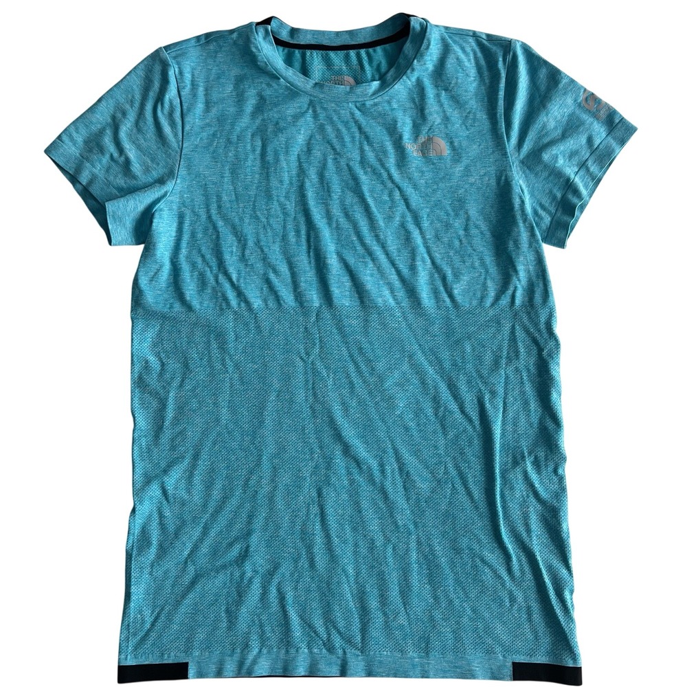 The North Face Women's Large Summit Series Teal Heather Mesh Training Shirt